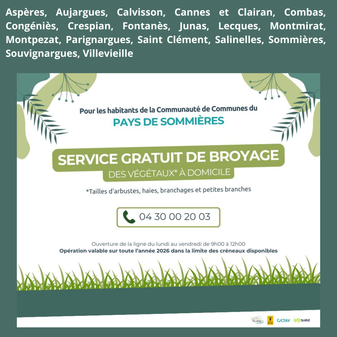 Aspres Aujargues Calvisson Cannes et Clairan Combas Congnis Crespian Fontans Junas Lecques Montmirat Montpezat Parignargues Saint Clment Salinelles Sommires Souvignargues Vi