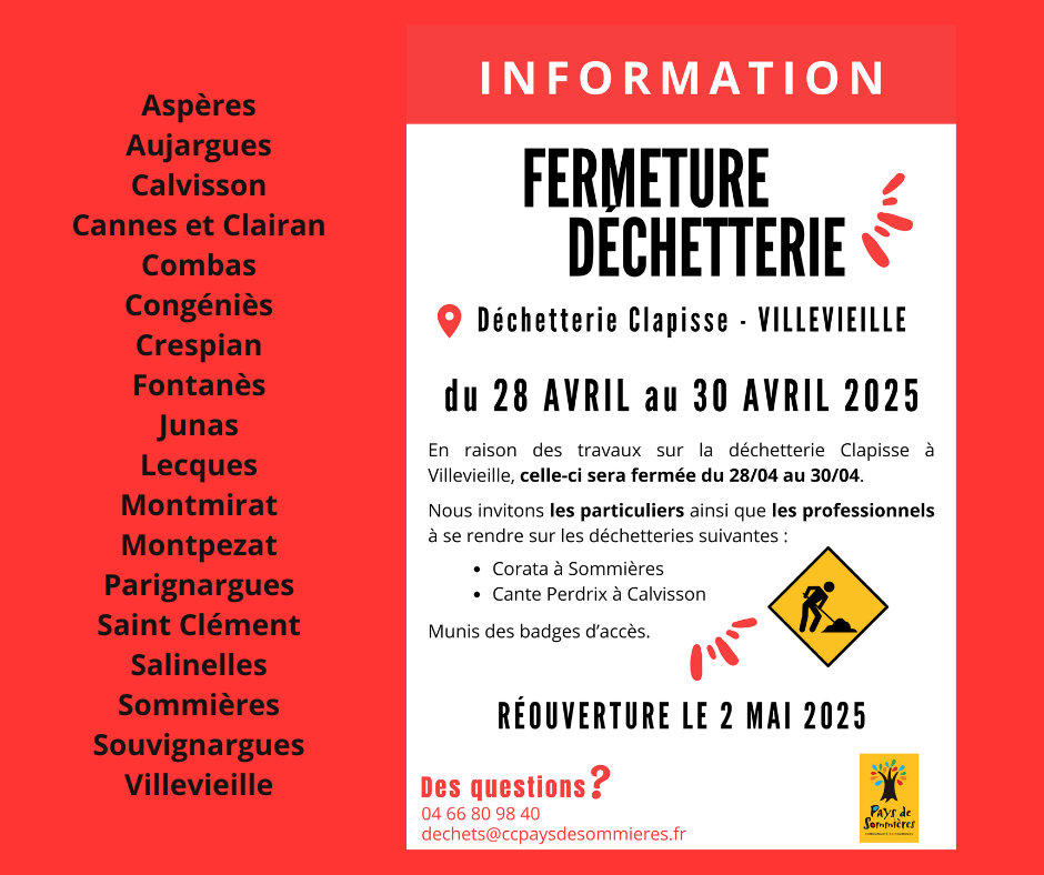 Aspres Aujargues Calvisson Cannes et Clairan Combas Congnis Crespian Fontans Junas Lecques Montmirat Montpezat Parignargues Saint Clment Salinelles Sommires Souvignargues Villevieille